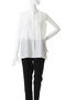 wide shirt with lace シャツ ミディウミソリッド/MIDIUMISOLID