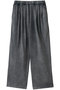 pigment tuck curve PT パンツ ミディウミソリッド/MIDIUMISOLID c.gray