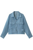 open collar sheer shirt シャツ