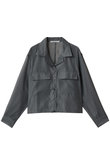 open collar sheer shirt シャツ
