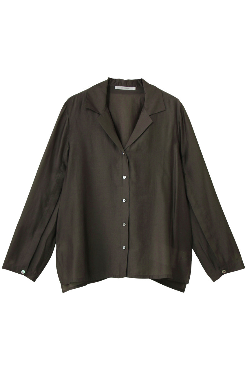 MIDIUMISOLID Air split shirt シャツ (c.gray, F) ミディウミソリッド ELLE SHOP