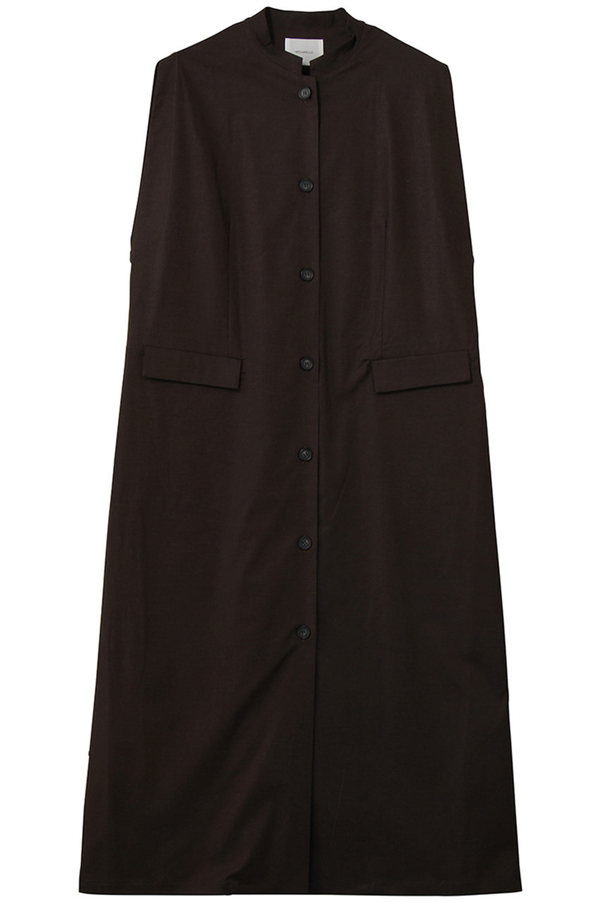 MIDIUMISOLID edge line long gilet ジレ (c.gray, F) ミディウミソリッド ELLE SHOP