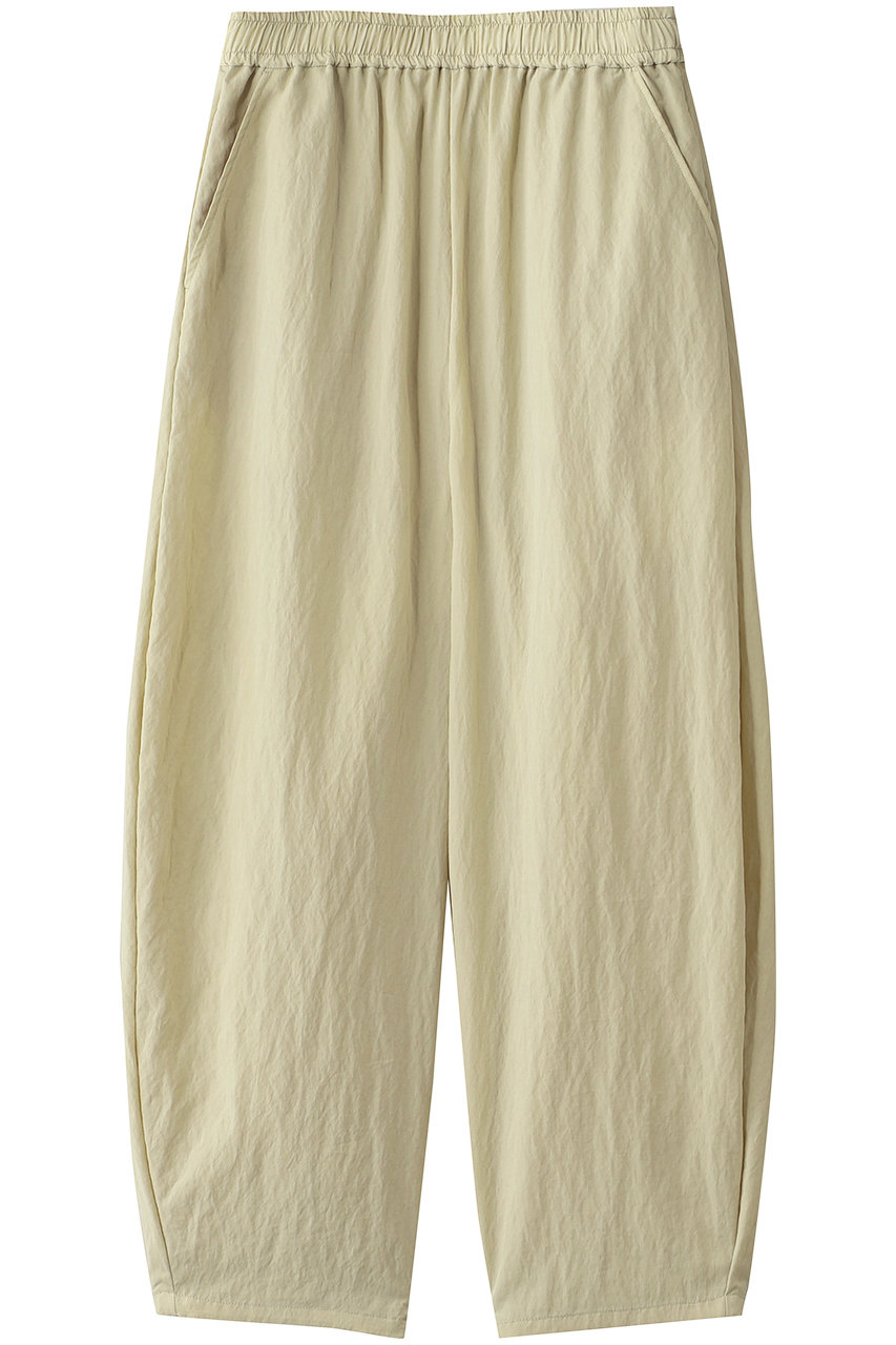 MIDIUMISOLID soft curve nylon pants パンツ (yellow, F) ミディウミソリッド ELLE SHOP