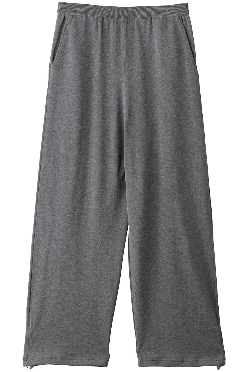 MIDIUMISOLID calm knit pants パンツ (l.gray, F) ミディウミソリッド ELLE SHOP