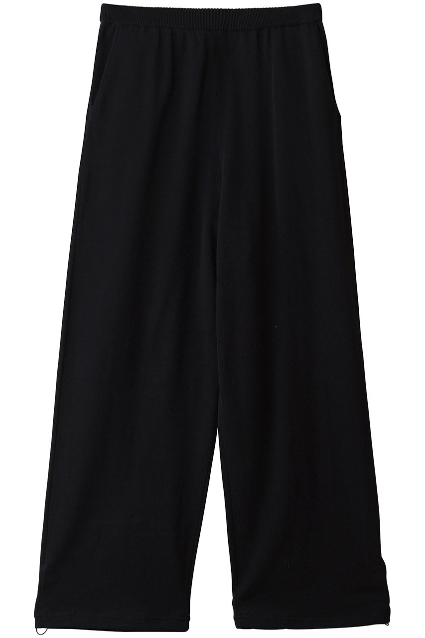 MIDIUMISOLID calm knit pants パンツ (black, F) ミディウミソリッド ELLE SHOP
