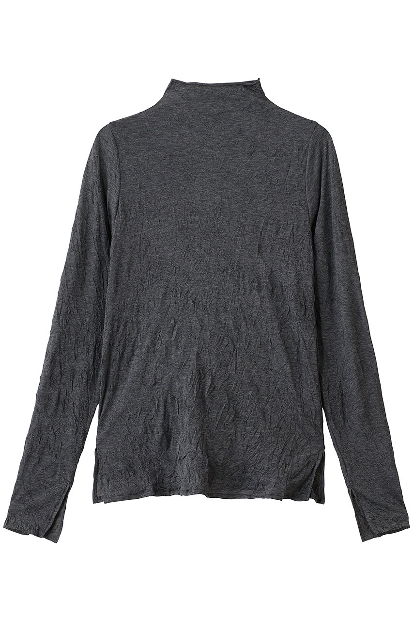 MIDIUMISOLID wrinkle sheer high neck inner インナー (c.gray, F) ミディウミソリッド ELLE SHOP