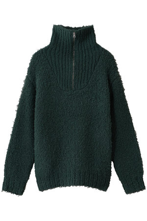 ミディウミソリッド/MIDIUMISOLIDのcloud loop zip knit ニット(110300/110301)