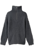 cloud loop zip knit ニット