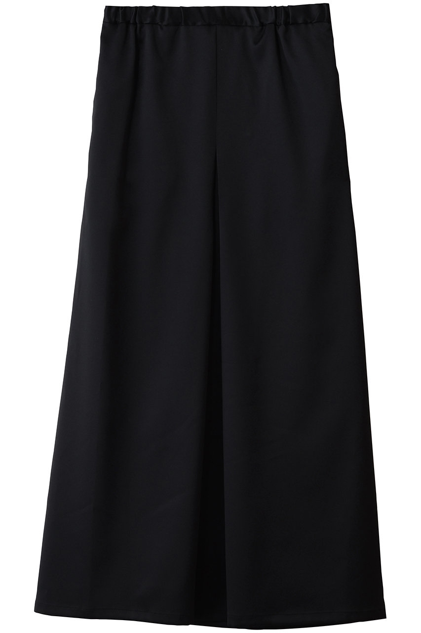 MIDIUMISOLID hidden fold skirt スカート (black, F) ミディウミソリッド ELLE SHOP