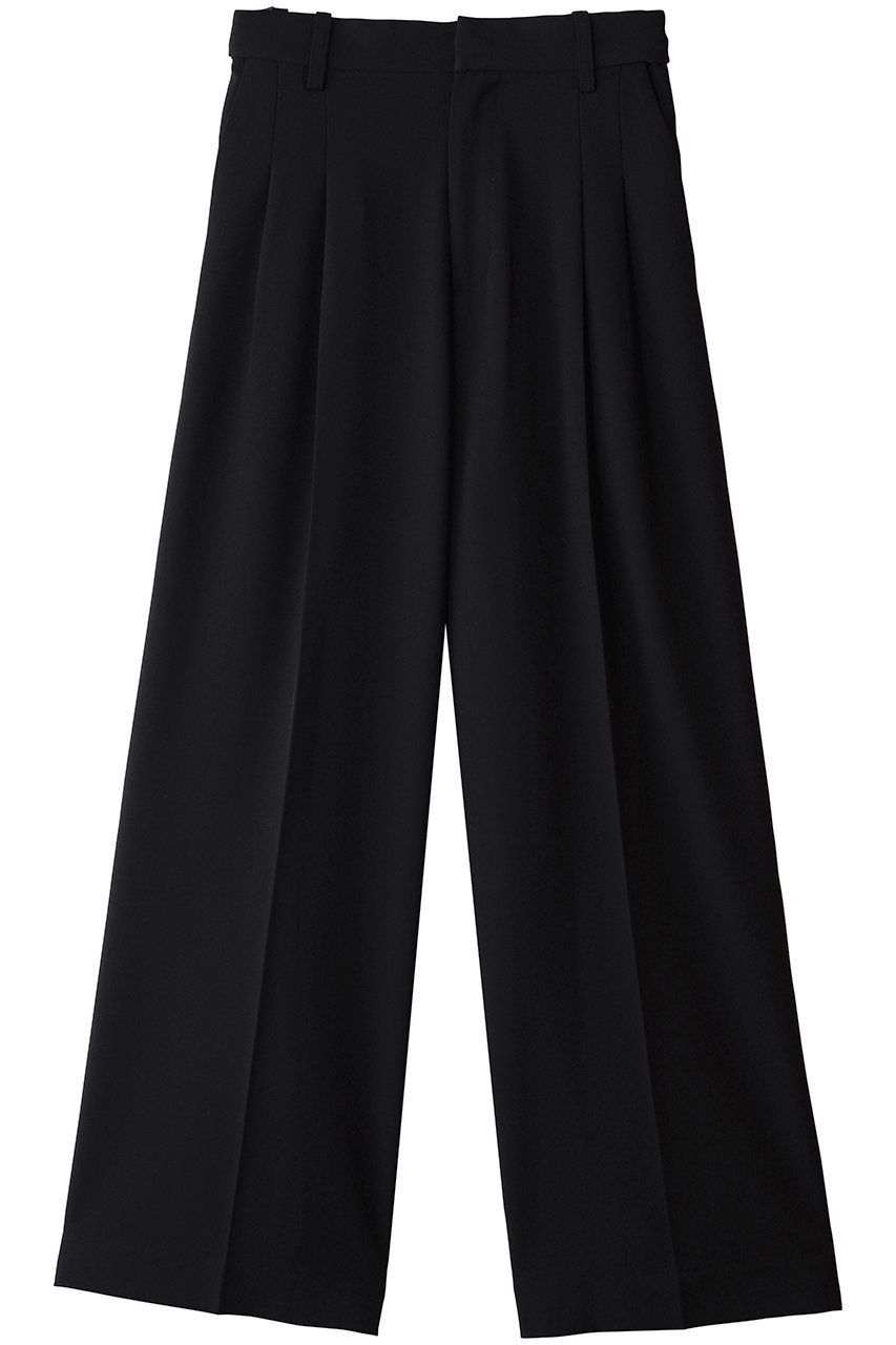 MIDIUMISOLID essential ease pants パンツ (black, F) ミディウミソリッド ELLE SHOP
