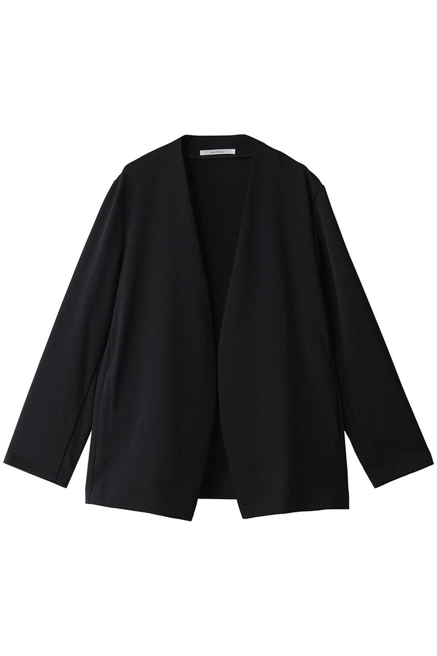 MIDIUMISOLID essential contour jacket ジャケット (black, F) ミディウミソリッド ELLE SHOP