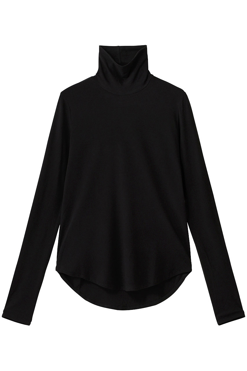 MIDIUMISOLID hi-neck round hem PO プルオーバー (black, F) ミディウミソリッド ELLE SHOP