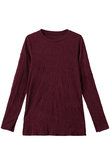 wrinkle sheer crew neck inner インナー