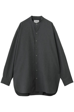 ミディウミソリッド/MIDIUMISOLIDのband collar long shit シャツ(110400/110403)