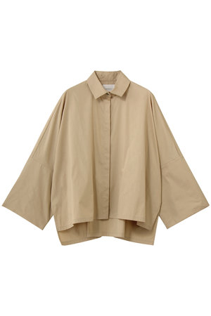 ミディウミソリッド/MIDIUMISOLIDのcotton /nylon  wide shirt シャツ(110400/110403)