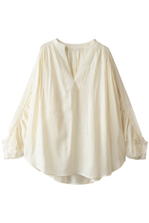 ミディウミソリッド/MIDIUMISOLIDのgather sleeve blouse ブラウス(110400/110403)