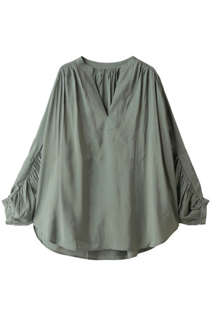 ミディウミソリッド/MIDIUMISOLIDのgather sleeve blouse ブラウス(110400/110403)