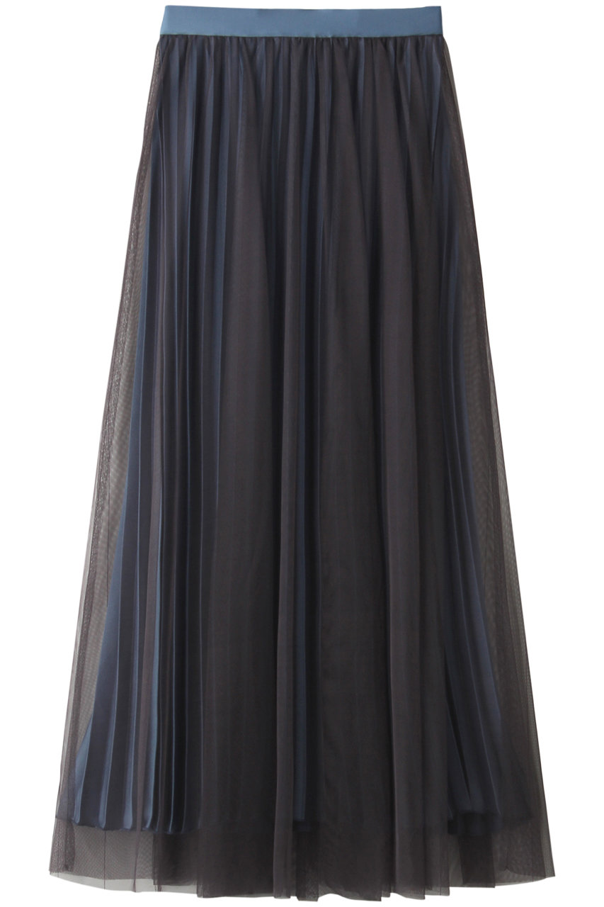 Ezick エジック オーバーチュールプリーツスカート ブラック グリーン の通販 Elleshop エル ショップ