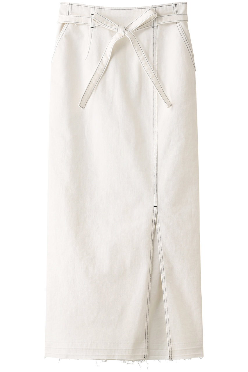 Ezick エジック タイトデニムスカート ホワイト の通販 Elleshop エル ショップ