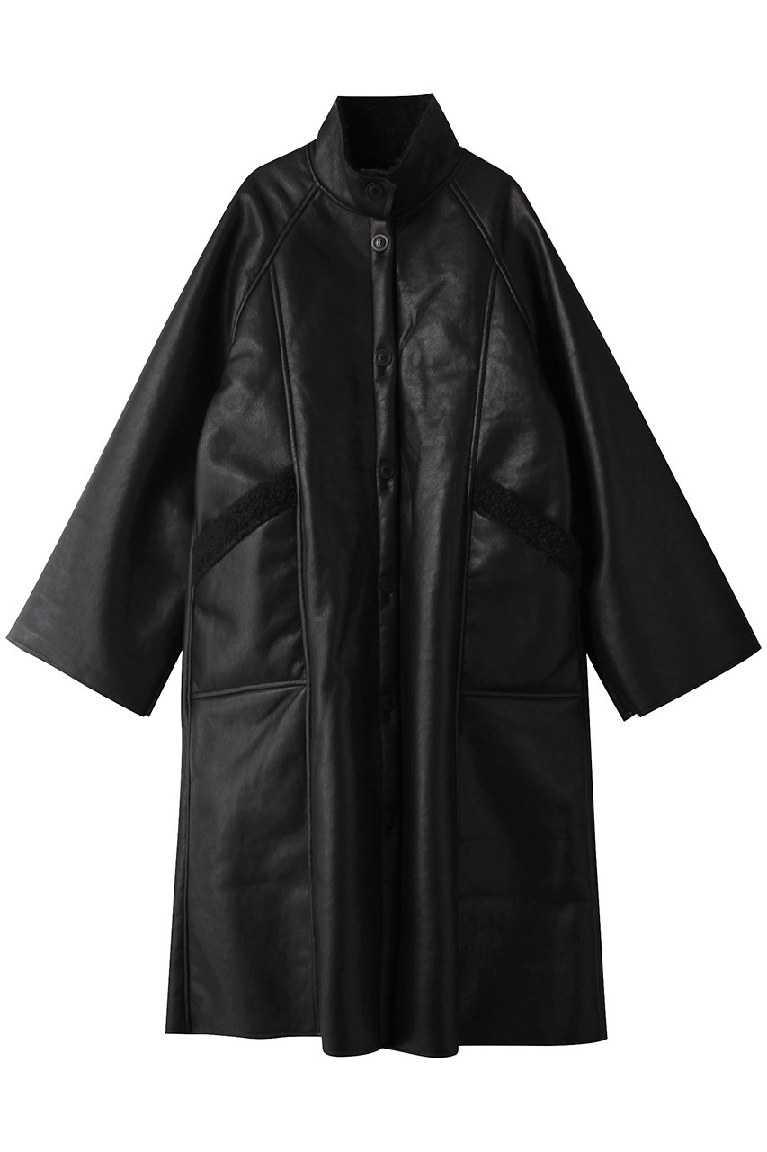 Mサイズ YMC 黒 リバーシブルムートンベスト 英国製 - メンズファッション