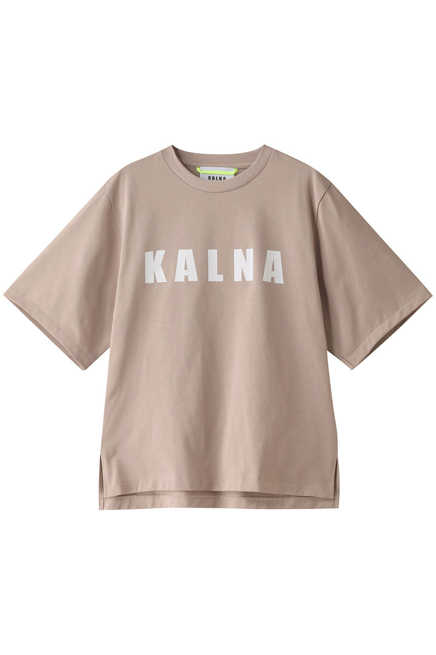 KALNA カルナ ウルティマロゴTシャツ ピンクベージュ