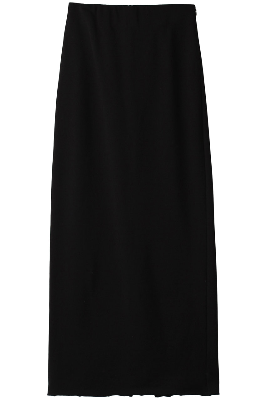 ＜ELLE SHOP＞ KALNA スウェットマキシタイトスカート (ブラック 0) カルナ ELLE SHOP