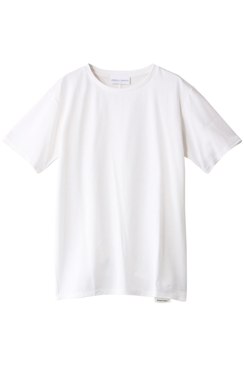 アンダーソン アンダーソン/UNDERSON UNDERSONの【MEN】1/42ベーシッククルーTシャツ(ホワイト/UUMCT201001)