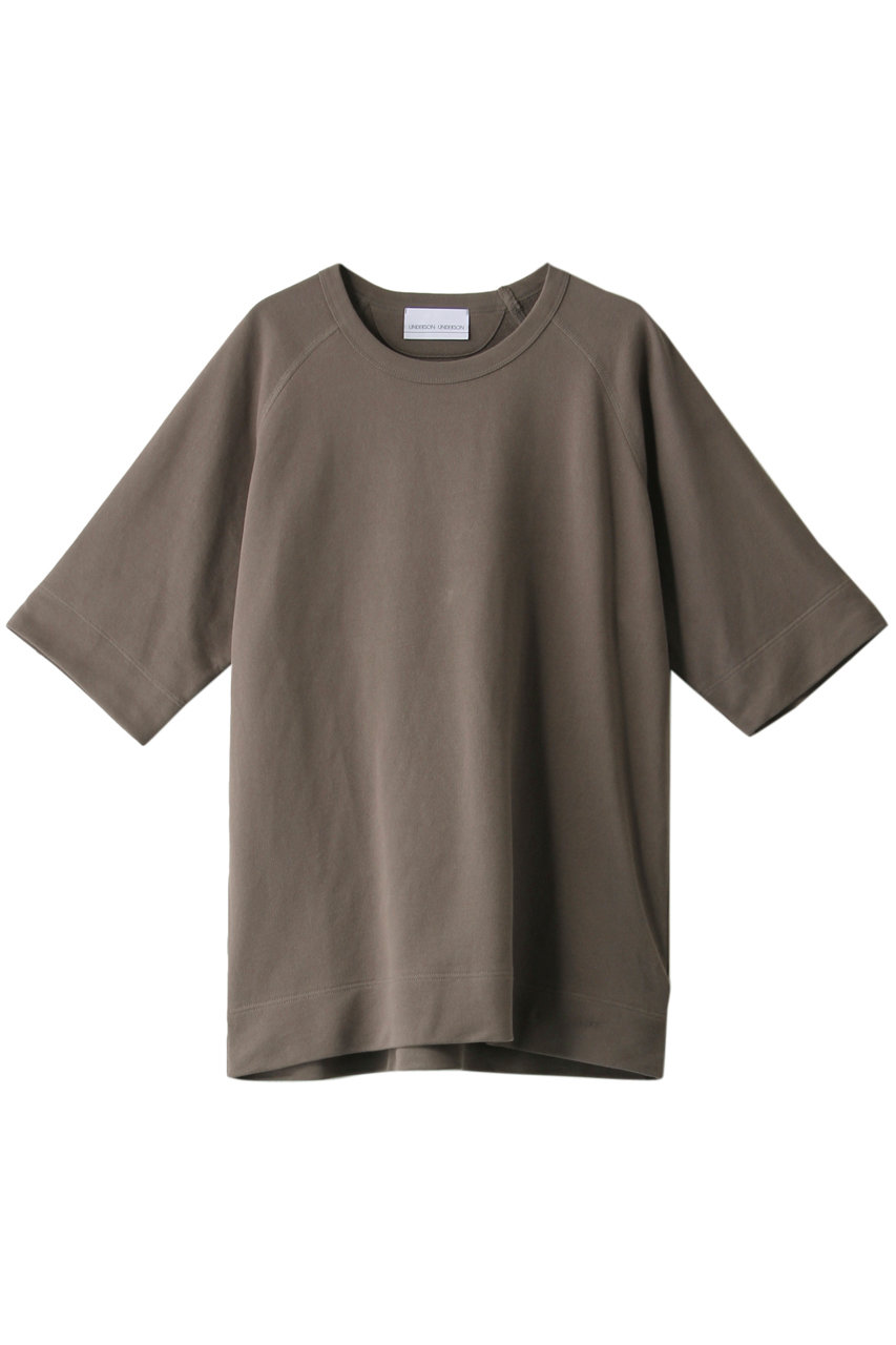 UNDERSON UNDERSON アンダーソン アンダーソン メンズ（MENS）インレイクルースウェットTシャツ モカ