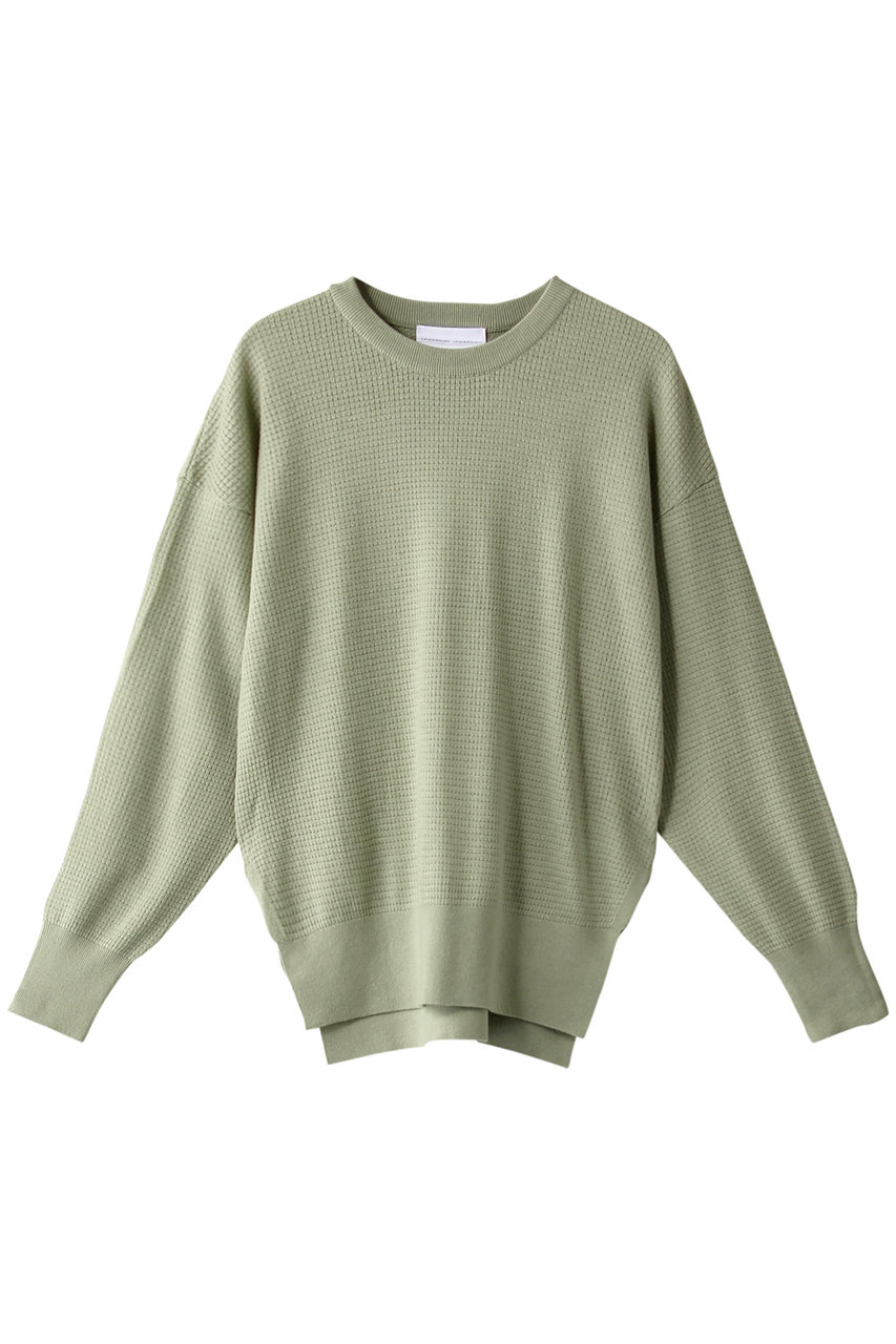 Underson Underson アンダーソン アンダーソン ワッフルニットクルーネック ライム の通販 Elleshop エル ショップ