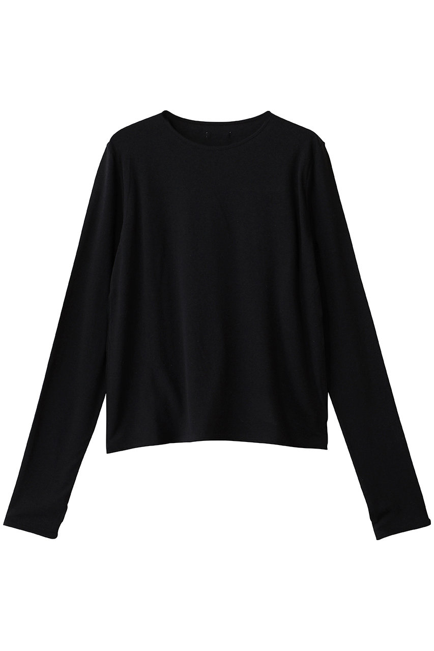 アンダーソン アンダーソン/UNDERSON UNDERSONのWASHIエアリーロングTシャツ(ブラック/UUWCT266006)