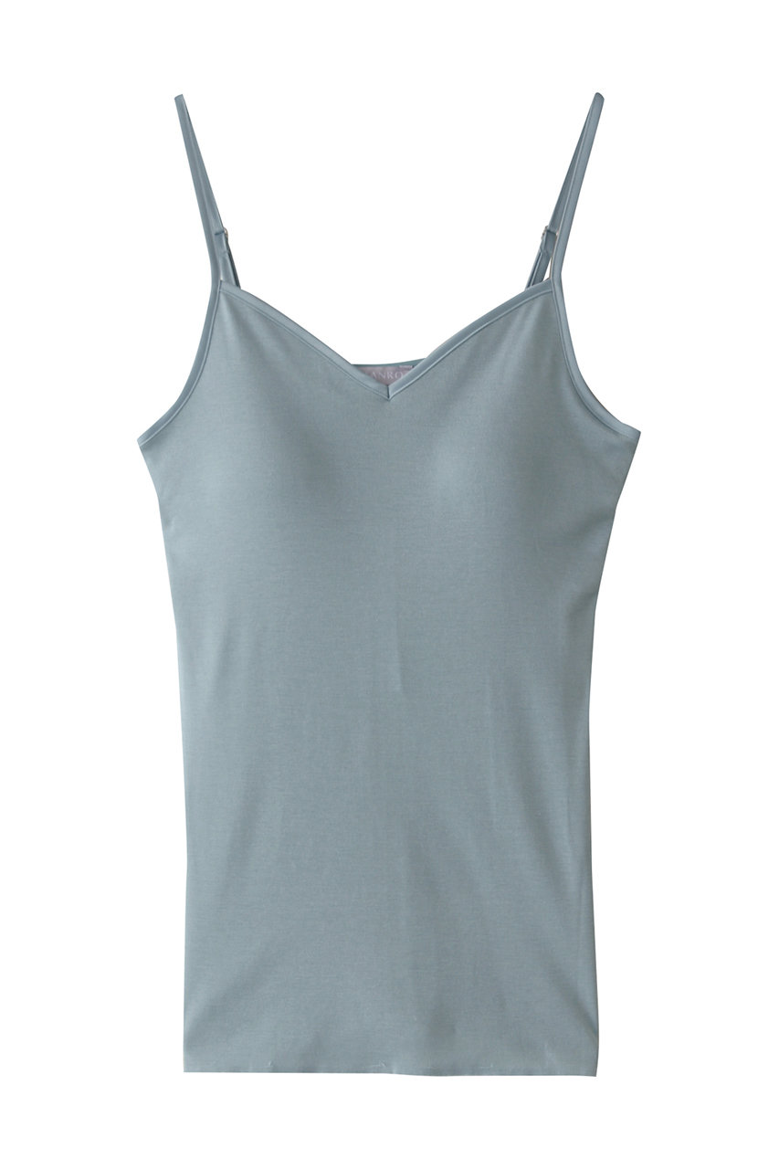 ハンロ/HANROのCOTTON SEAMLESS ブラキャミ(トルマリンブルー/UIH501)