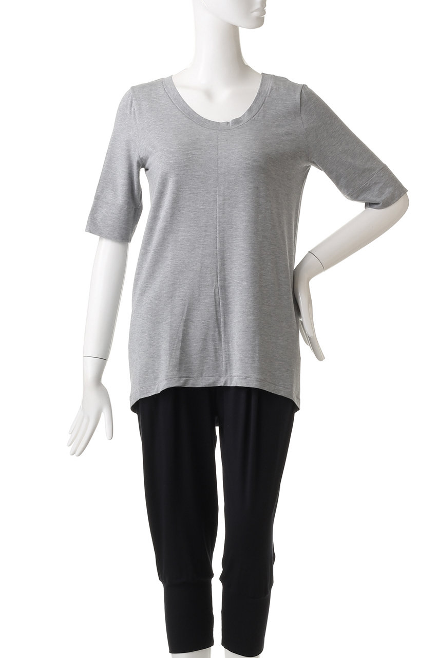 HANRO(ハンロ)｜YOGA半袖Tシャツ/ブラック の通販｜ELLESHOP・(エル