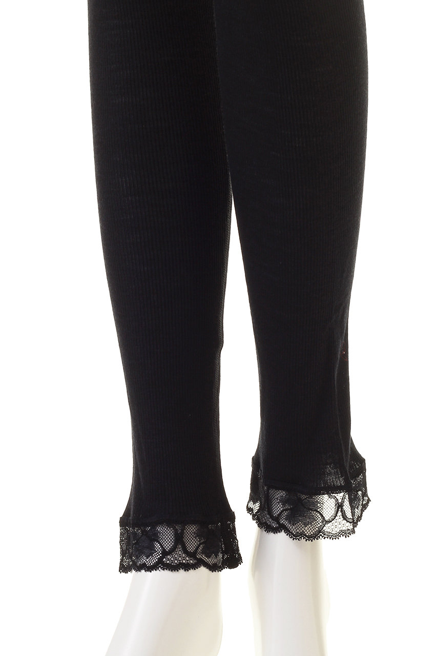 HANRO ウールンレース　ロングボトム HANRO(ハンロ)｜WOOLEN LACEロングボトム/ベージュ の通販｜ELLESHOP