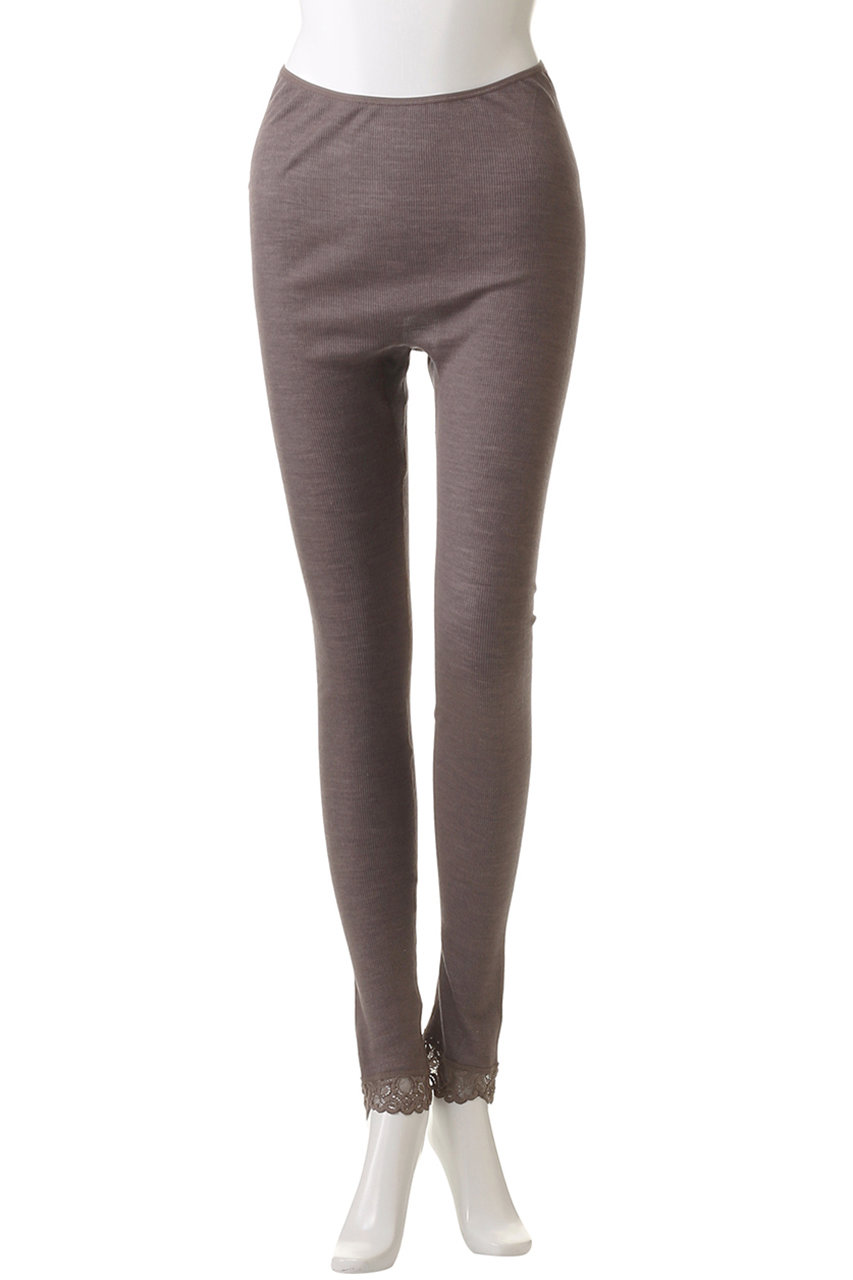 HANRO(ハンロ)｜WOOLEN LACEロングボトム/ベージュ の通販｜ELLESHOP