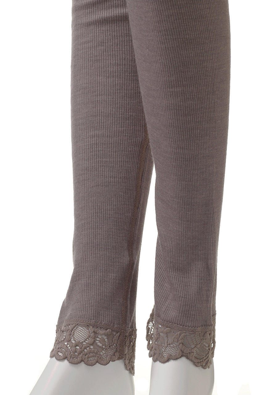 HANRO ウールンレース　ロングボトム HANRO(ハンロ)｜WOOLEN LACEロングボトム/ベージュ の通販｜ELLESHOP
