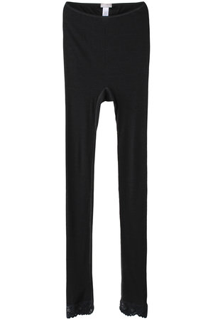 ハンロ/HANROのWOOLEN LACEロングボトム