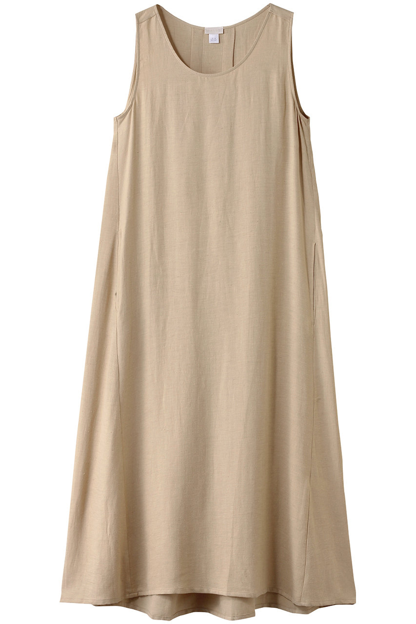 HANRO ノースリーブワンピース (ベージュ, S) ハンロ ELLE SHOP HANRO ノースリーブワンピース (ベージュ, S) ハンロ ELLE SHOP