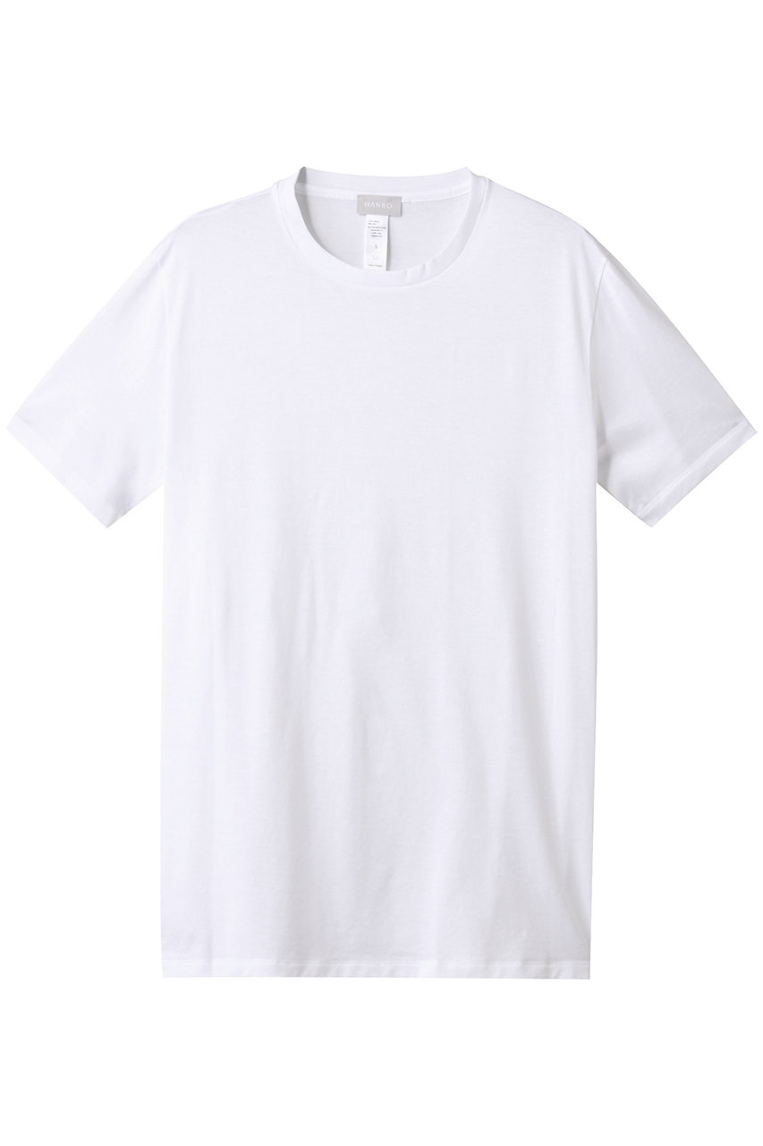 HANRO 【MEN】COTTON SPORTY 半袖 (ホワイト, S) ハンロ ELLE SHOP HANRO 【MEN】COTTON SPORTY 半袖 (ホワイト, S) ハンロ ELLE SHOP