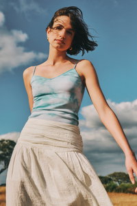 HANRO(ハンロ)|COTTON SEAMLESS キャミソール/ネイビー の通販 HANRO(ハンロ)|COTTON SEAMLESS キャミソール/ネイビー の通販