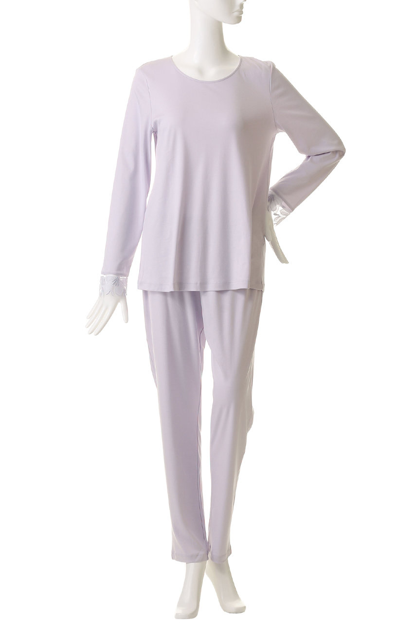 HANRO(ハンロ)｜パジャマ/ホワイト の通販｜ELLESHOP・(エル・ショップ