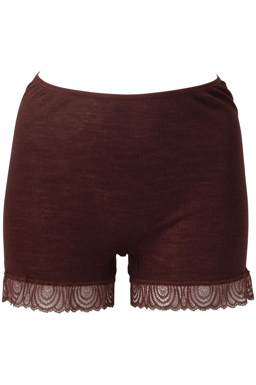 ハンロ/HANROのWOOLEN LACEショーツ(ブラウン/PIH324)