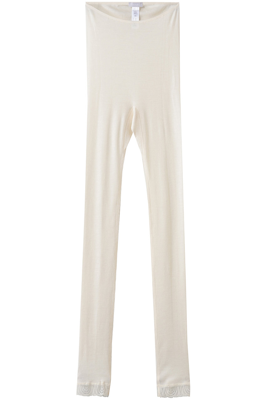 ハンロ/HANROのWOOLEN LACEロングボトム(アイボリー/PIH624)