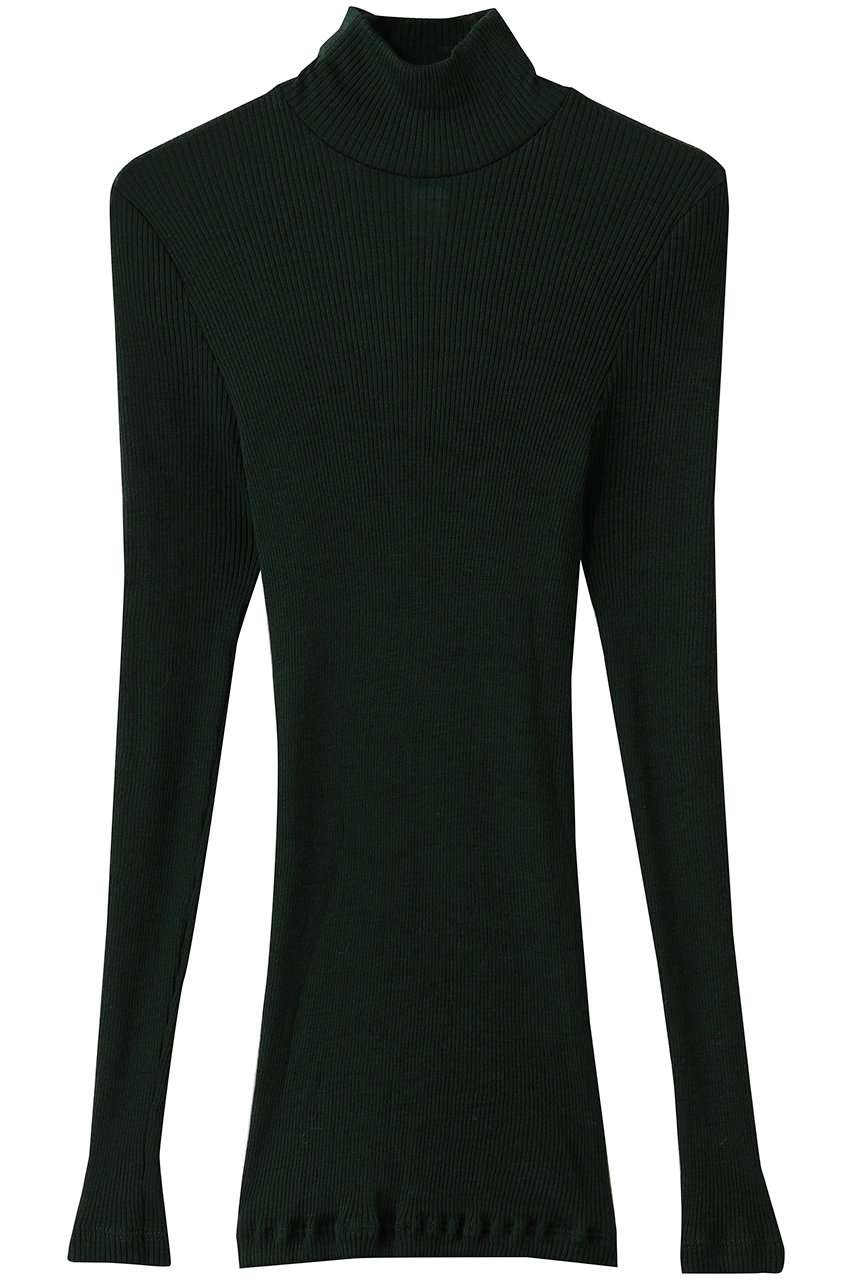 新品未使用HANROハンロシルクウールタートルニット　S HANRO(ハンロ)｜タートルネック/グリーン の通販｜ELLESHOP・(エル
