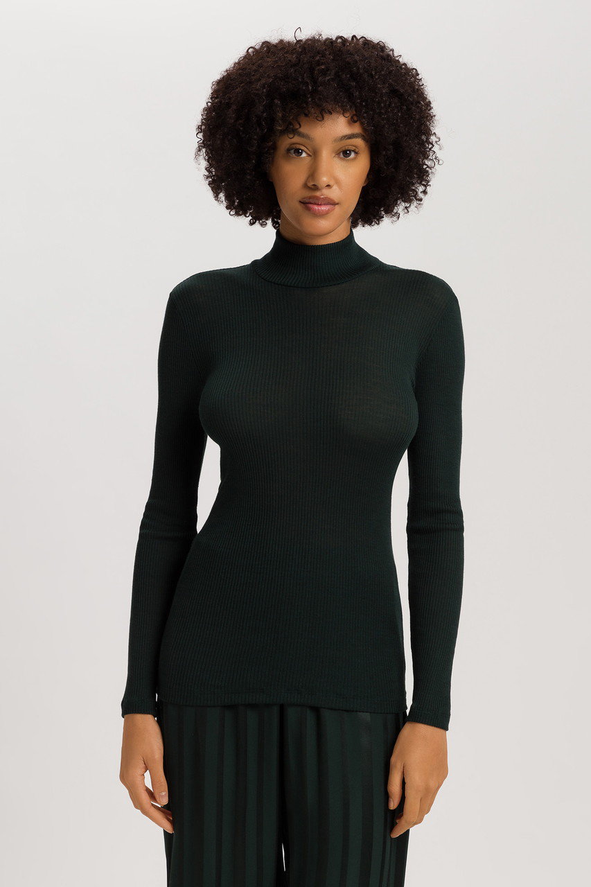 HANRO(ハンロ)｜タートルネック/グリーン の通販｜ELLESHOP・(エル