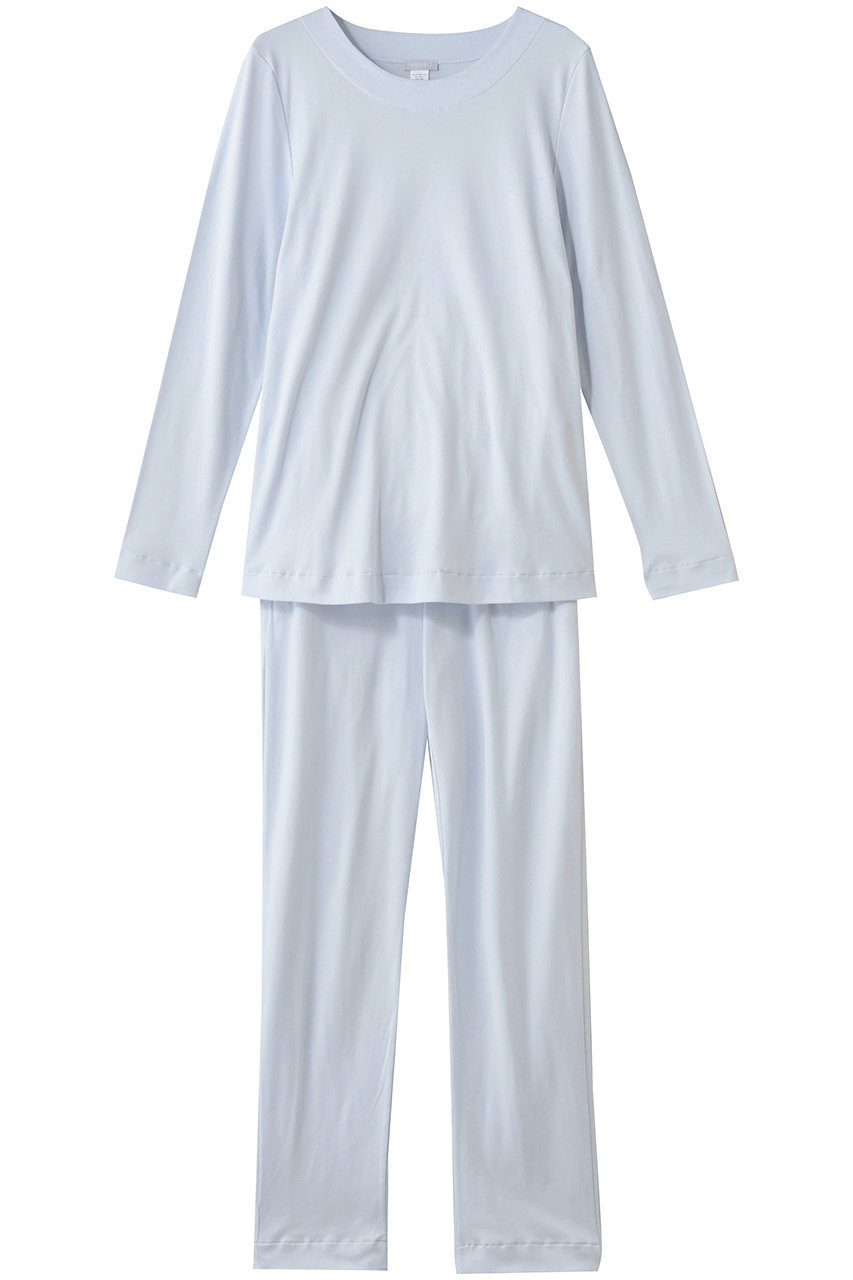 ガイHANROハンロ」ルームウェア「パジャマ」 HANRO(ハンロ)｜パジャマ/パウダーブルー の通販｜ELLESHOP・(エル