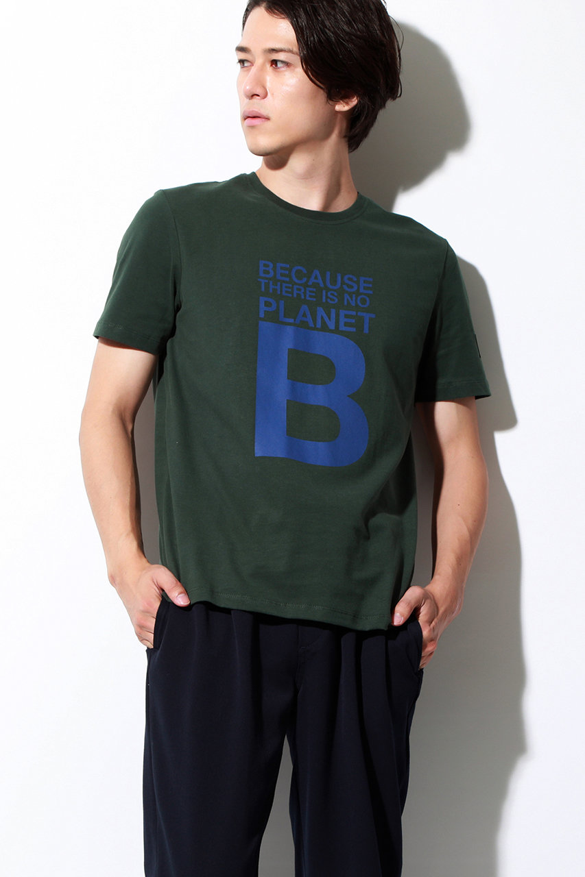 ECOALF エコアルフ メンズ（MENS）BECAUSE BIG B Tシャツ / NATAL GREAT B T-SHIRT グリーン