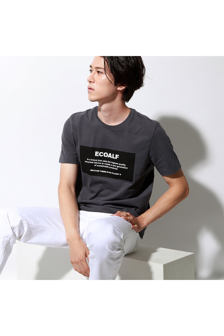 ECOALF エコアルフ メンズ（MENS）BECAUSE ロゴパッチ Tシャツ / NATAL PATCH ECOALF T-SHIRT グレー