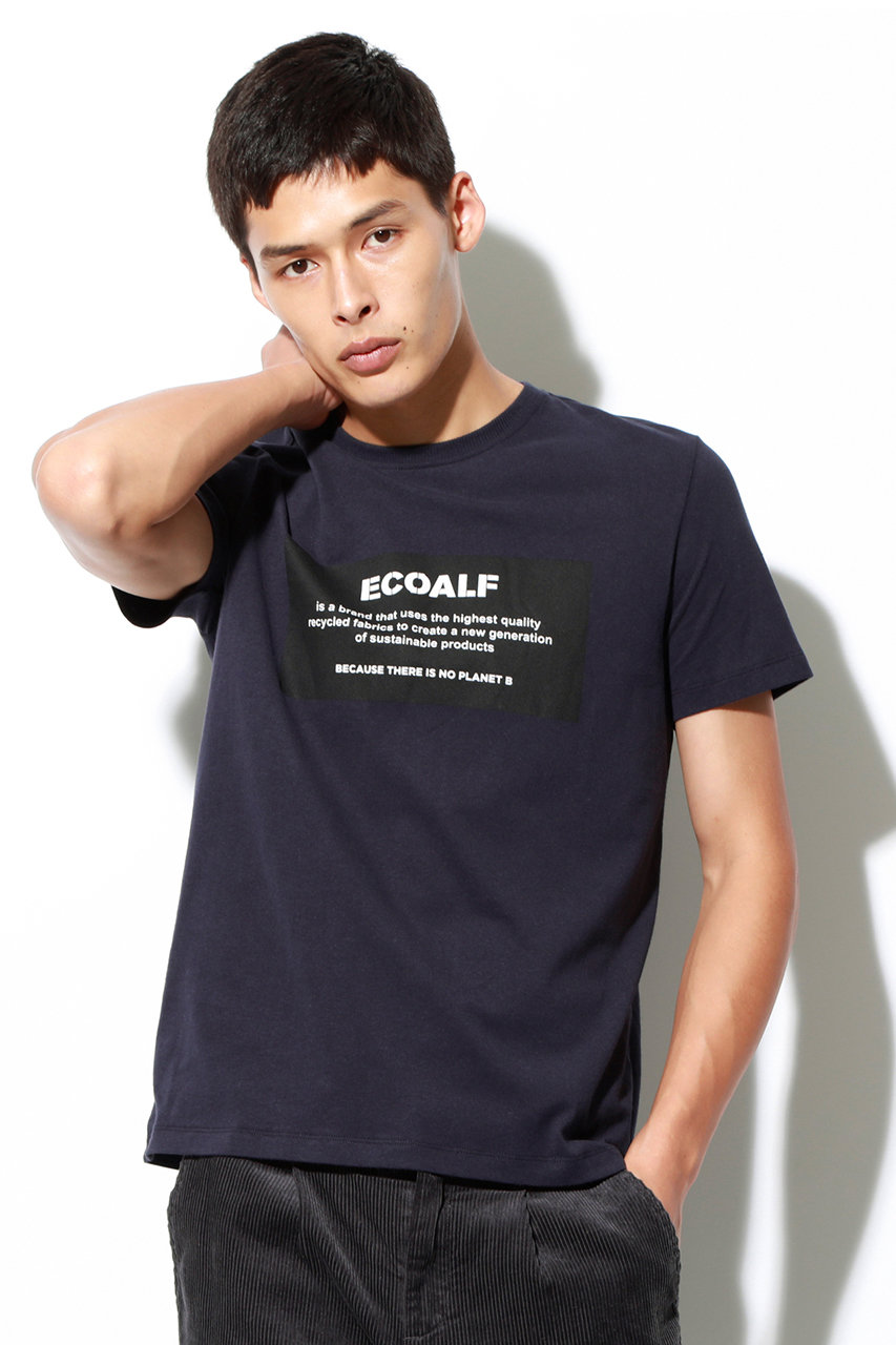 ECOALF エコアルフ メンズ（MENS）BECAUSE ロゴパッチ Tシャツ / NATAL PATCH ECOALF T-SHIRT ネイビー