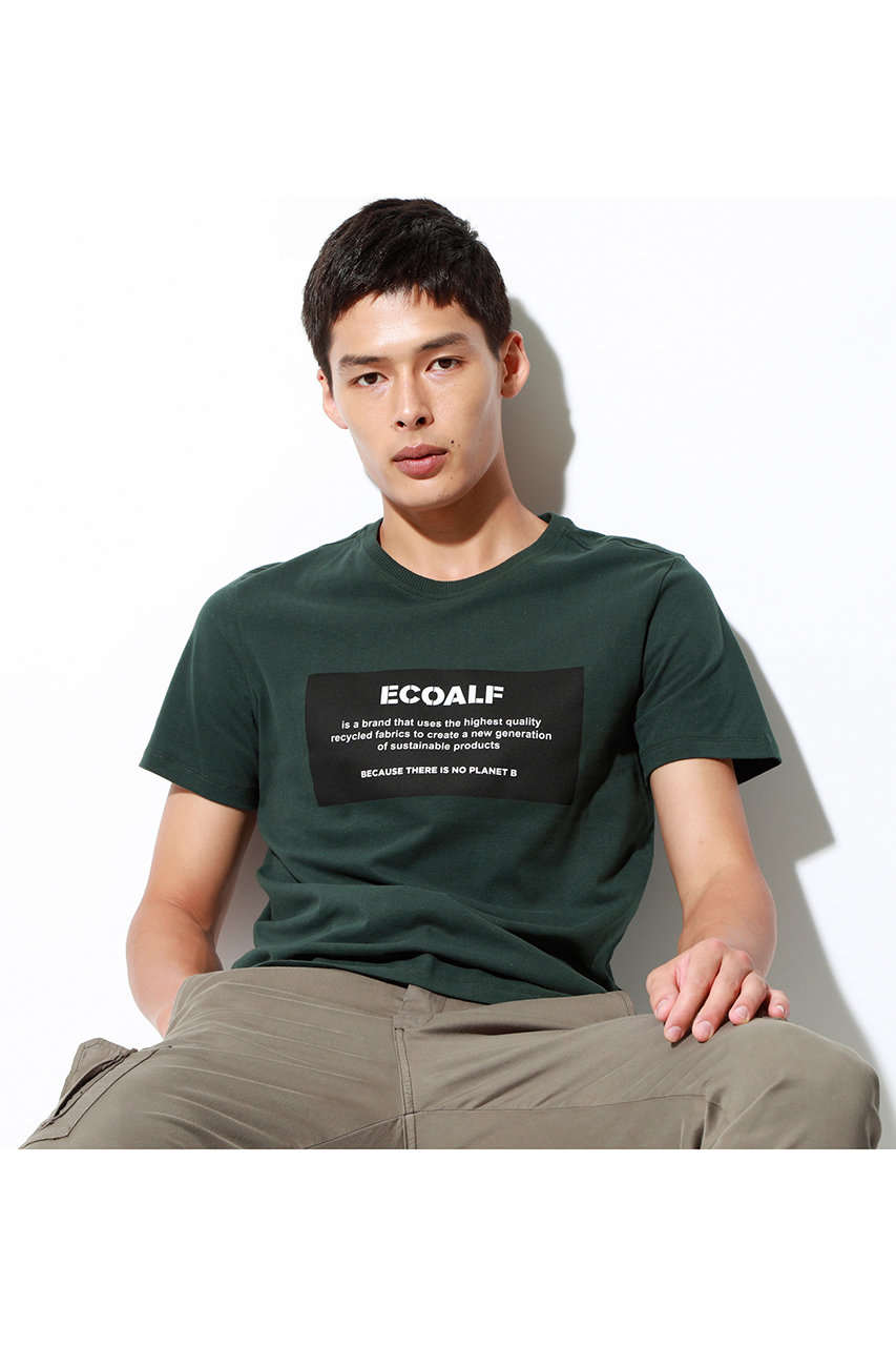 ECOALF エコアルフ メンズ（MENS）BECAUSE ロゴパッチ Tシャツ / NATAL PATCH ECOALF T-SHIRT グリーン