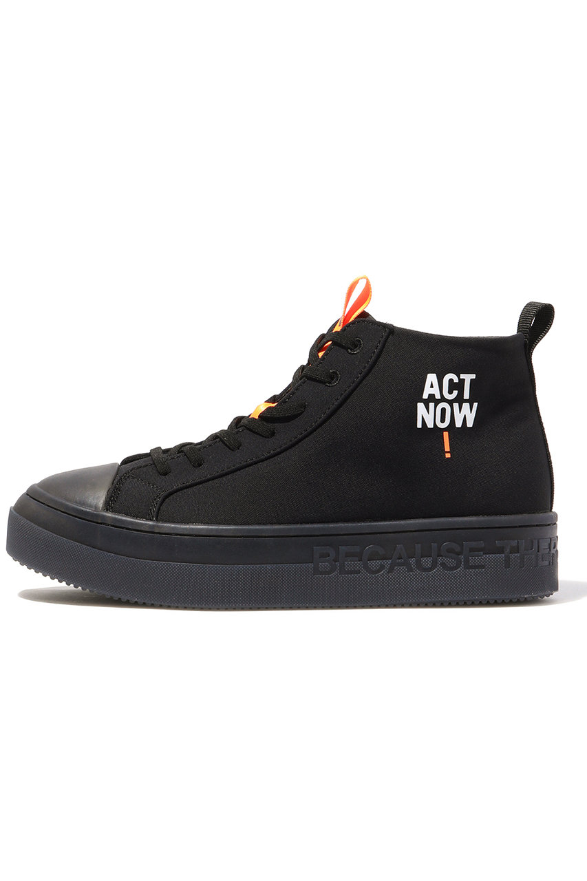 ECOALF エコアルフ ACT NOW! ハイカットスニーカー / ACT NOW! HIGH-CUT SNEAKERS WOMAN ブラック